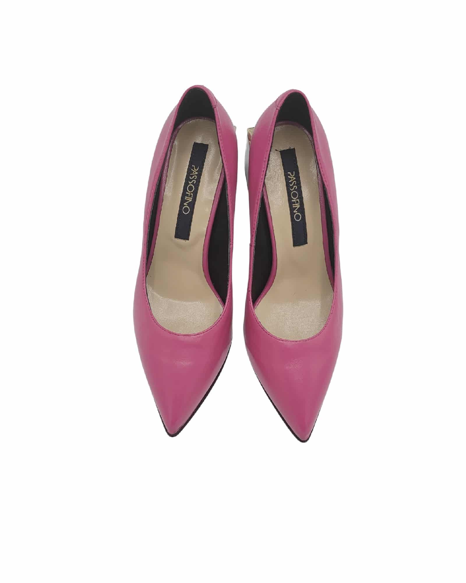 Pantofi office cu toc modern Saima Fuchsia