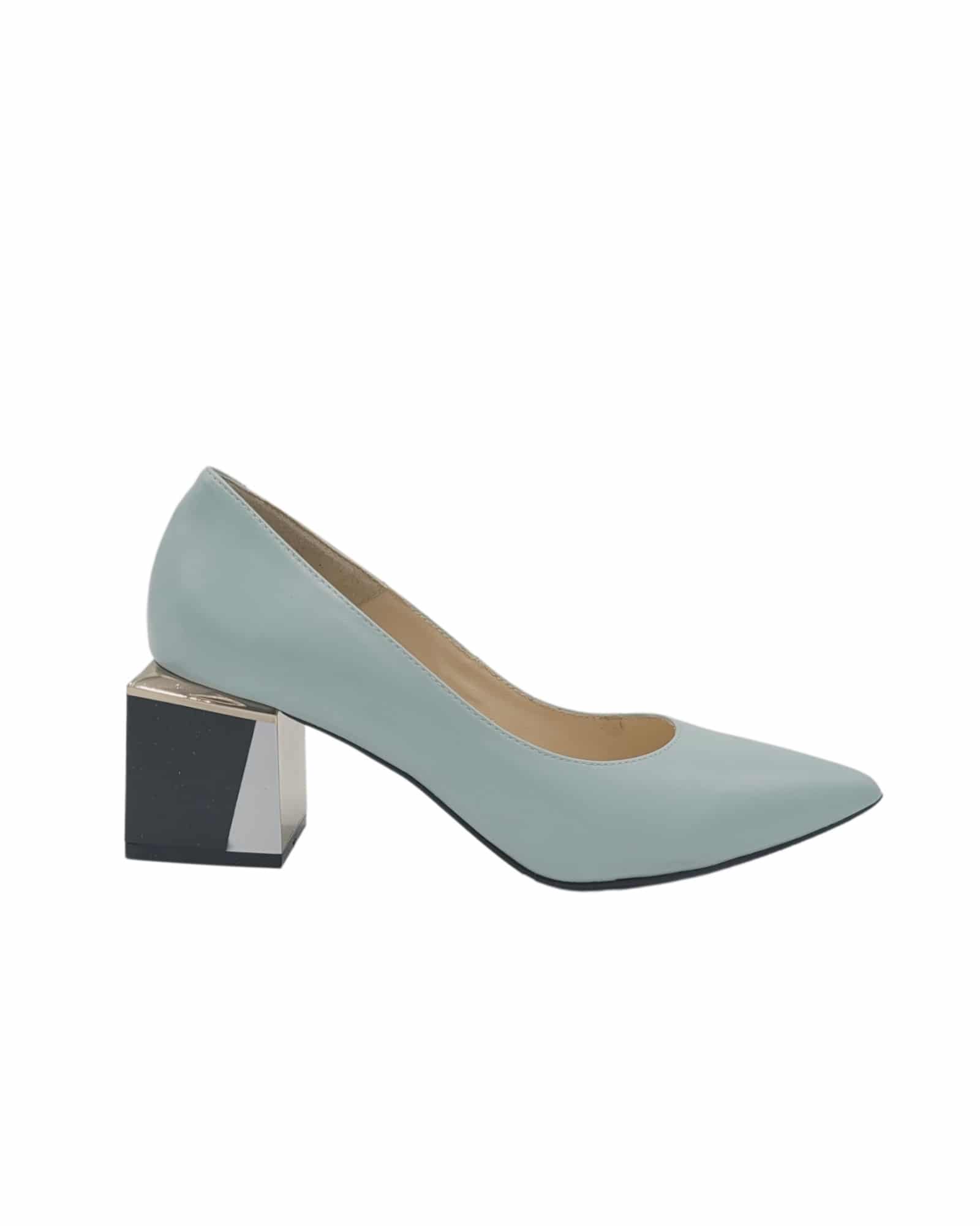 Pantofi office cu toc modern Saima Mint
