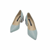 Pantofi office cu toc modern Saima Mint