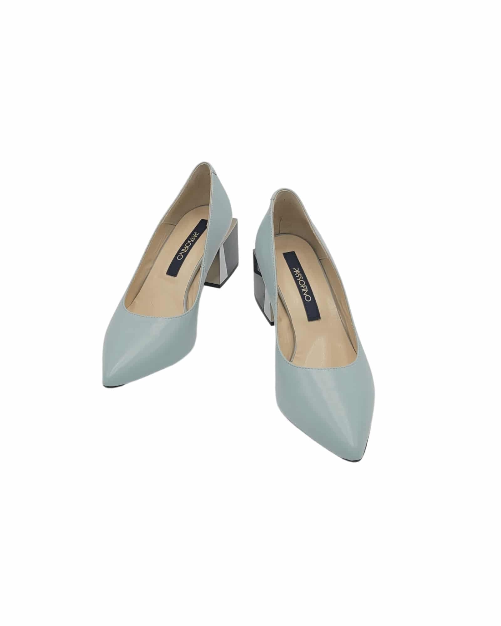 Pantofi office cu toc modern Saima Mint