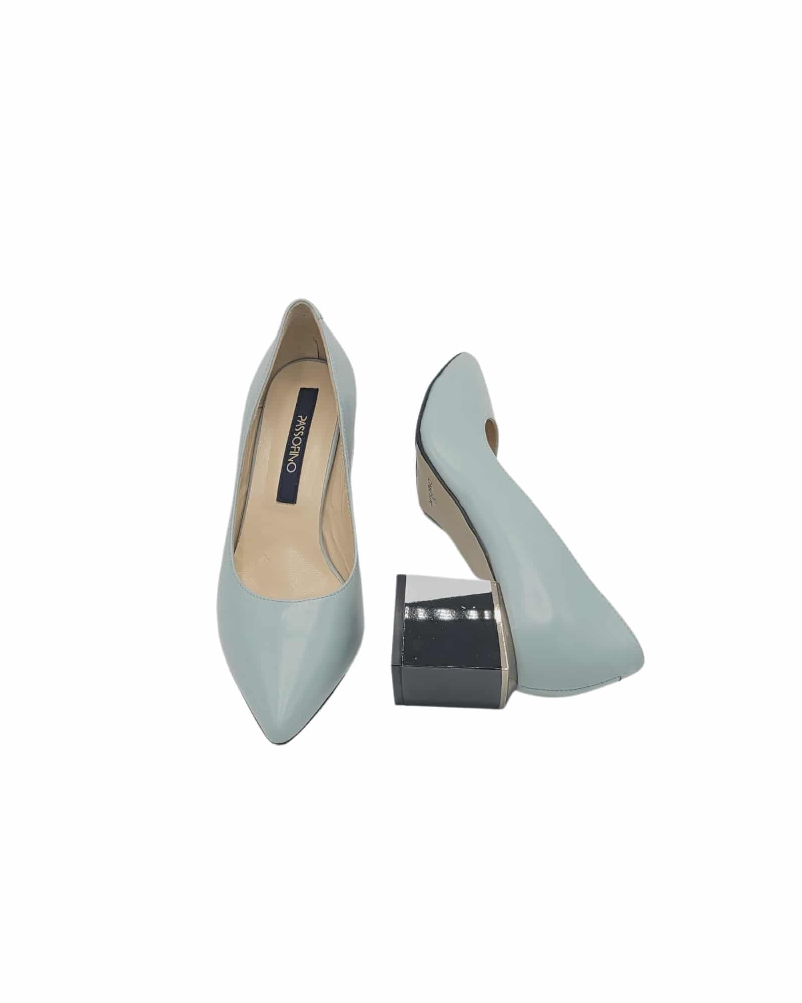 Pantofi office cu toc modern Saima Mint