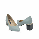 Pantofi office cu toc modern Saima Mint