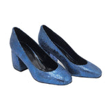 Pantofi office din piele intoarsa Ivana ciel