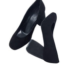 Pantofi office din piele intoarsa Ivana negru