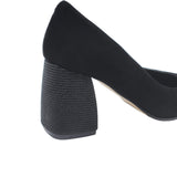 Pantofi office din piele intoarsa Ivana negru