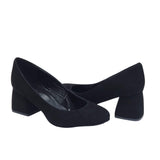 Pantofi office din piele intoarsa Wanda negru