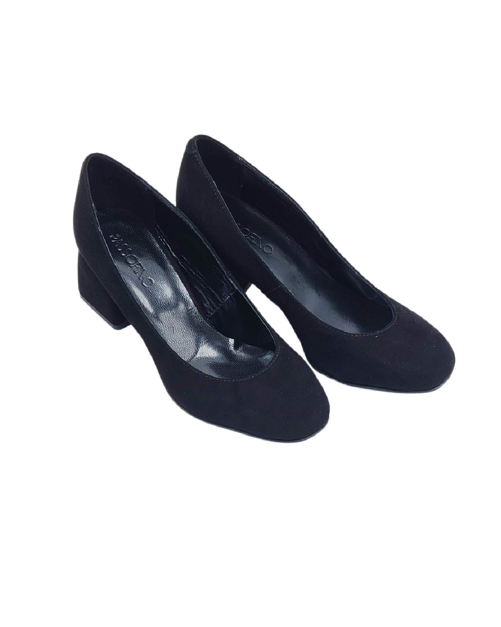 Pantofi office din piele intoarsa Wanda negru