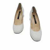 Pantofi office din piele presaj Isabel White