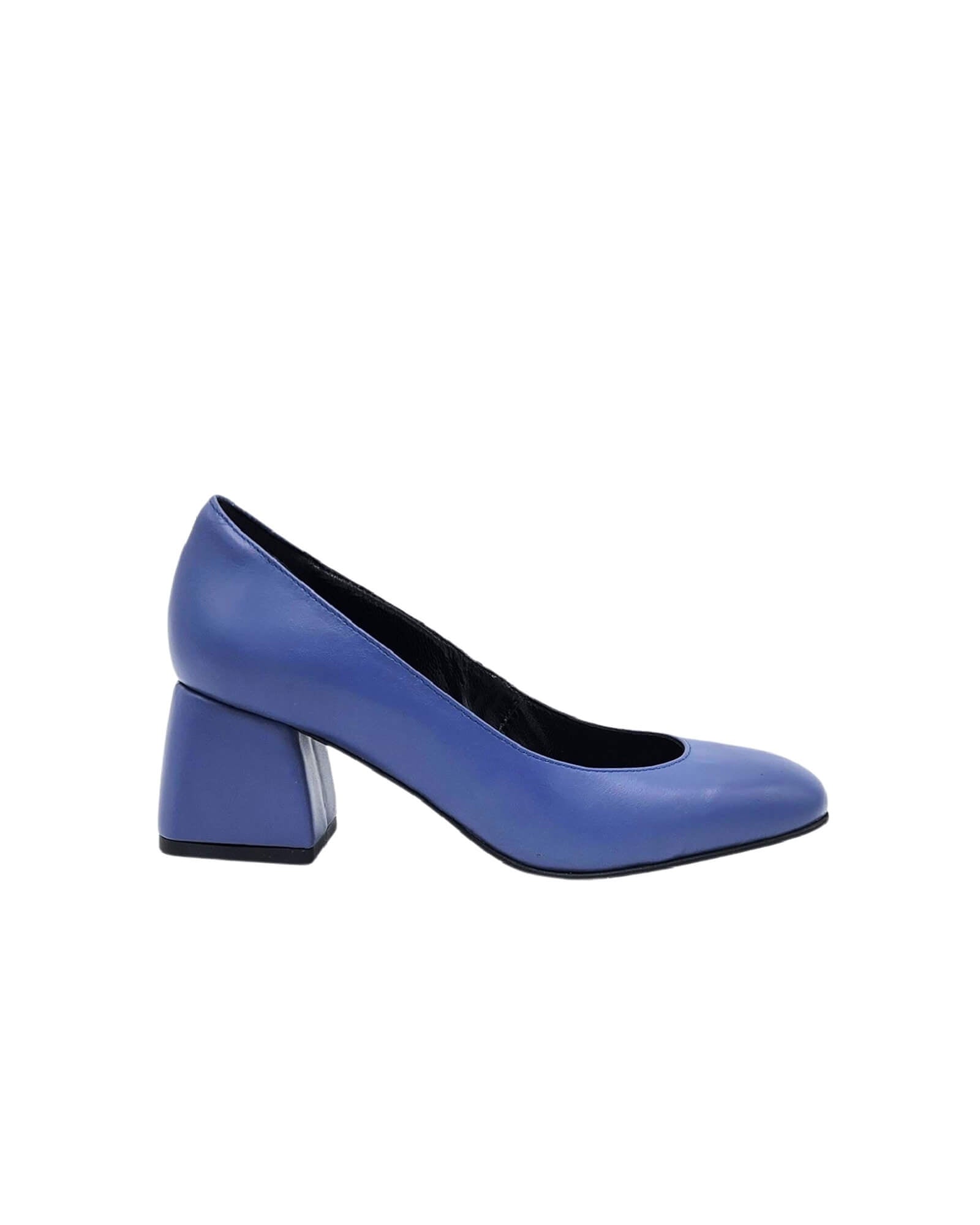 Pantofi office din piele soft Wanda blue