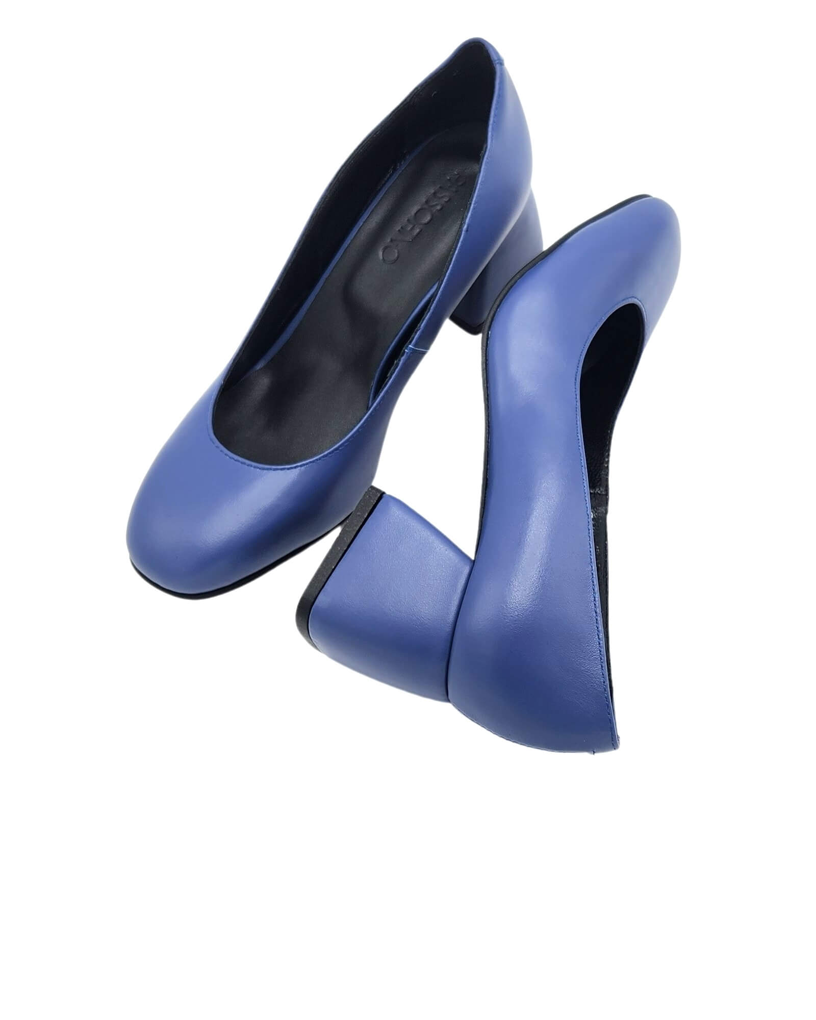 Pantofi office din piele soft Wanda blue