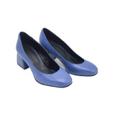 Pantofi office din piele soft Wanda blue