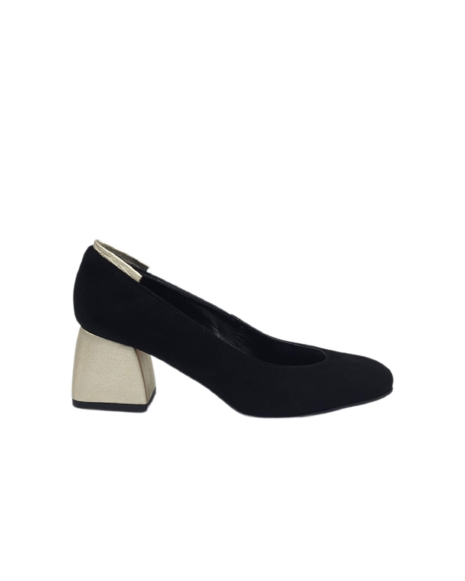 Pantofi office piele intoarsa Lidia Black