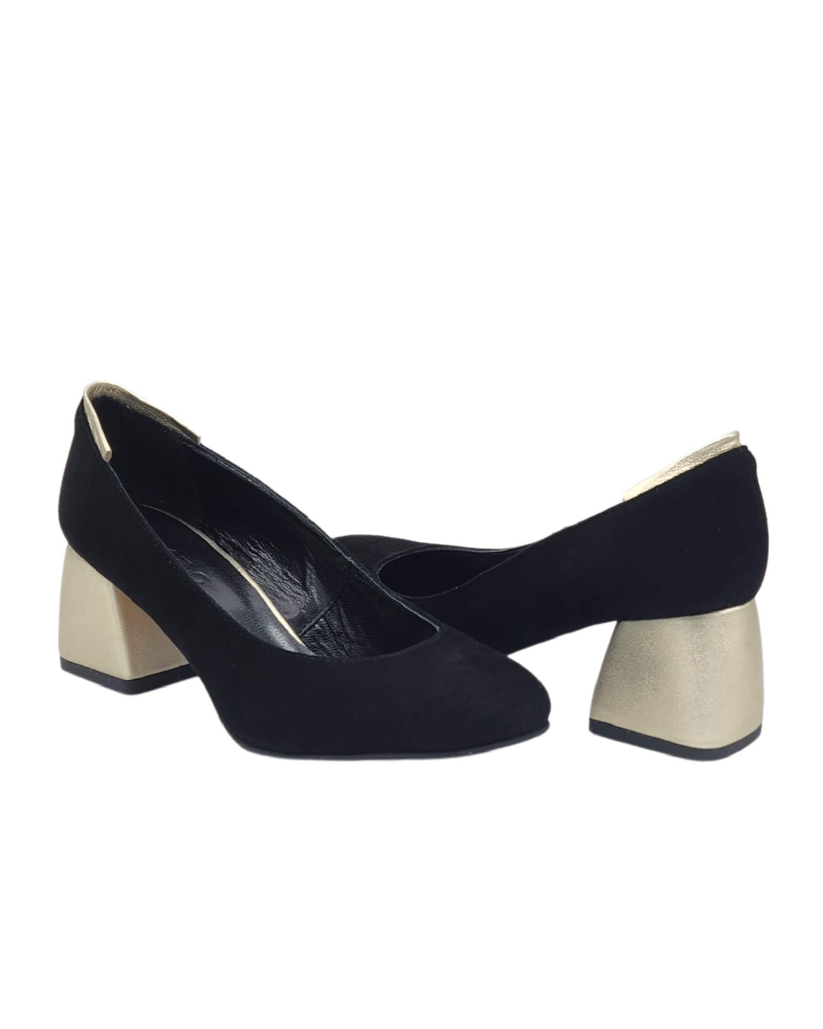 Pantofi office piele intoarsa Lidia Black