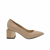Pantofi office piele lacuita SaimaNude