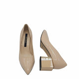 Pantofi office piele lacuita SaimaNude