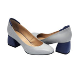 Pantofi office piele soft Lidia gri