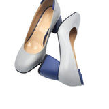 Pantofi office piele soft Lidia gri