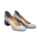 Pantofi office piele soft Lidia gri