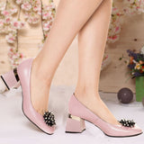Pantofi office comozi cu accesoriu Sophie Lila