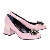 Pantofi office comozi cu accesoriu Sophie Lila