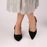 Pantofi office toc imbracat Lauren Black