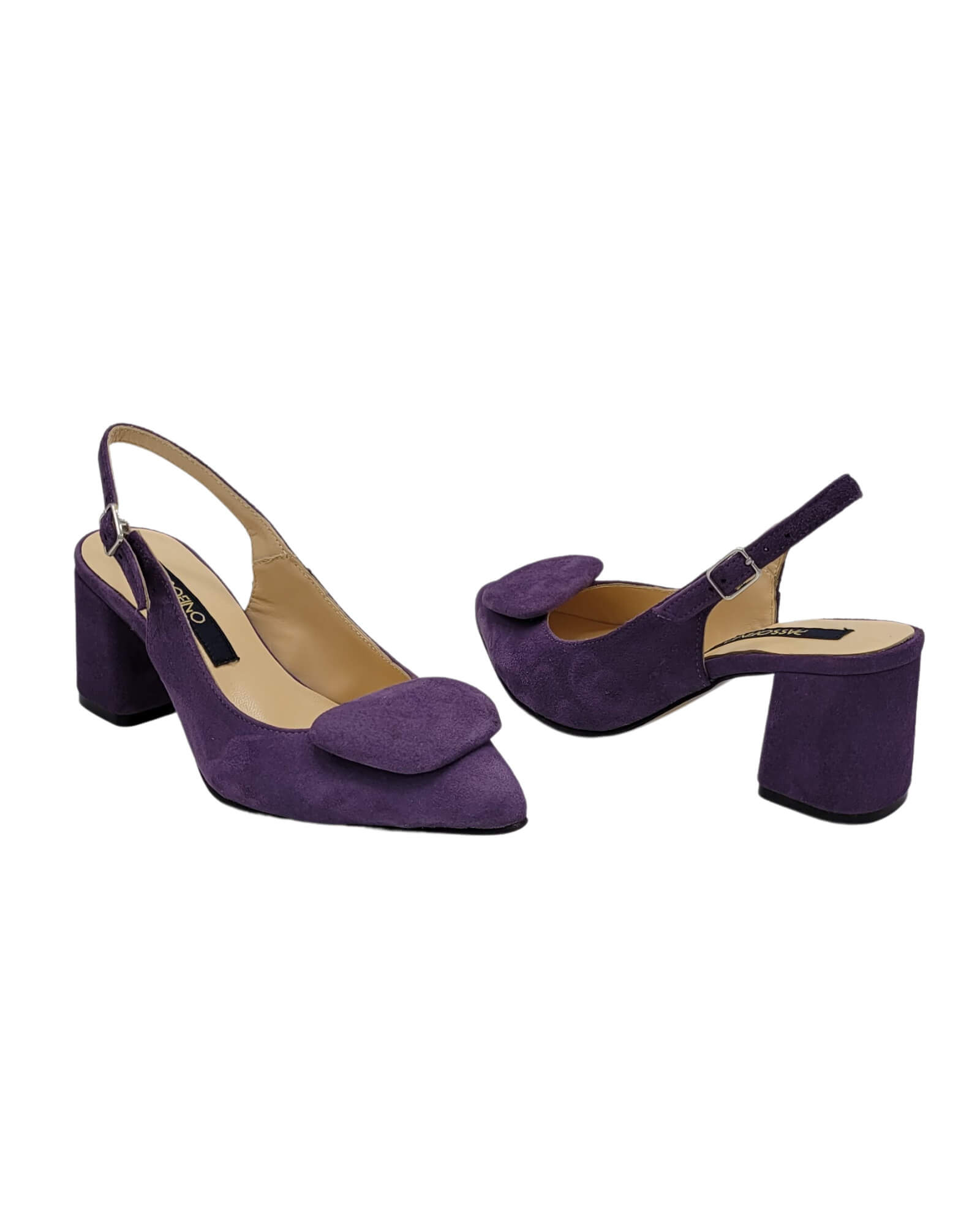 Pantofi office toc imbracat Lauren Mauve