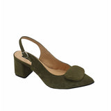 Pantofi office toc imbracat Lauren Olive