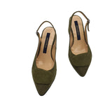 Pantofi office toc imbracat Lauren Olive