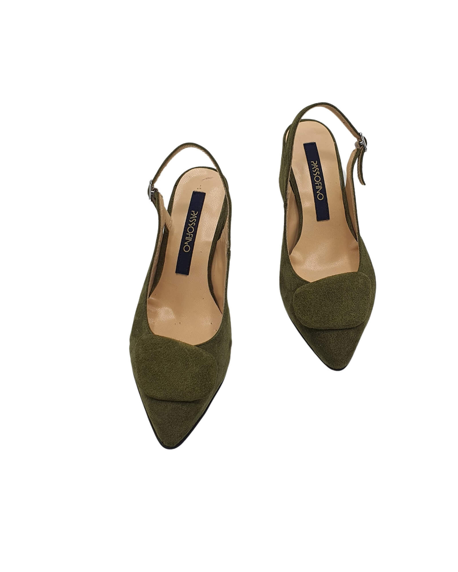 Pantofi office toc imbracat Lauren Olive