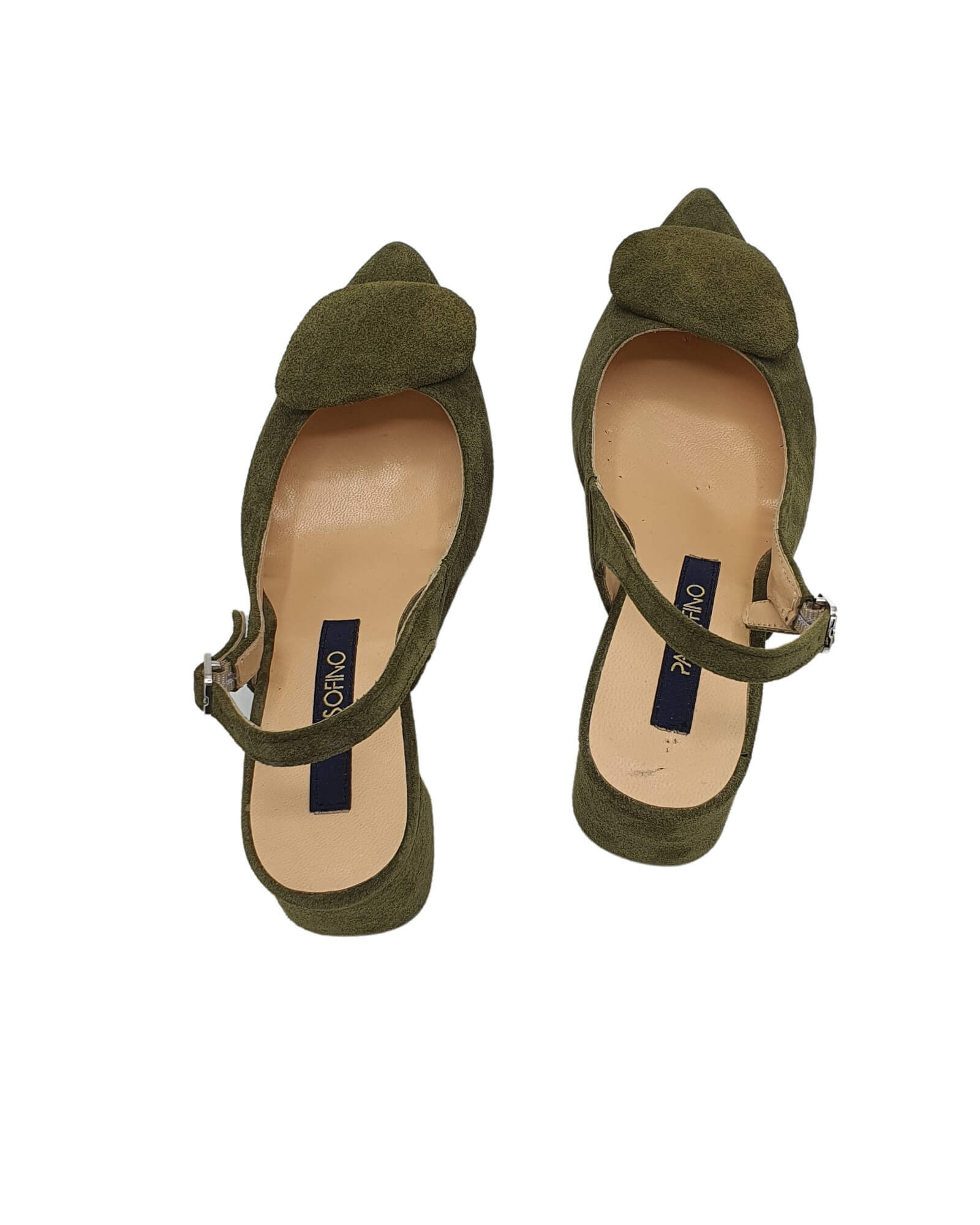 Pantofi office toc imbracat Lauren Olive