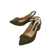 Pantofi office toc imbracat Lauren Olive