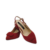 Pantofi office toc imbracat Lauren Red