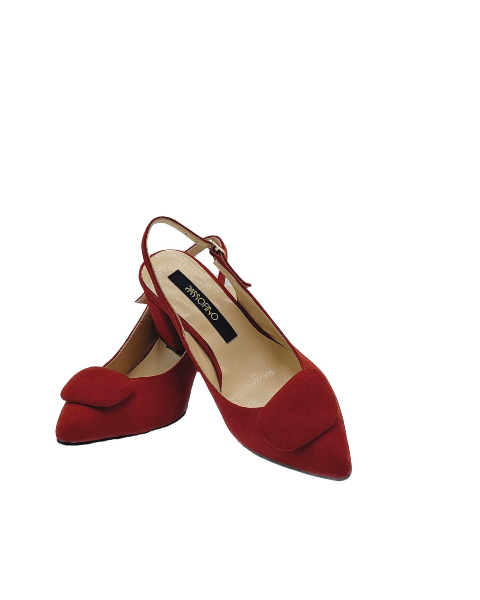 Pantofi office toc imbracat Lauren Red
