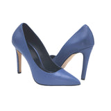 Pantofi stiletto din piele soft Kate Blue