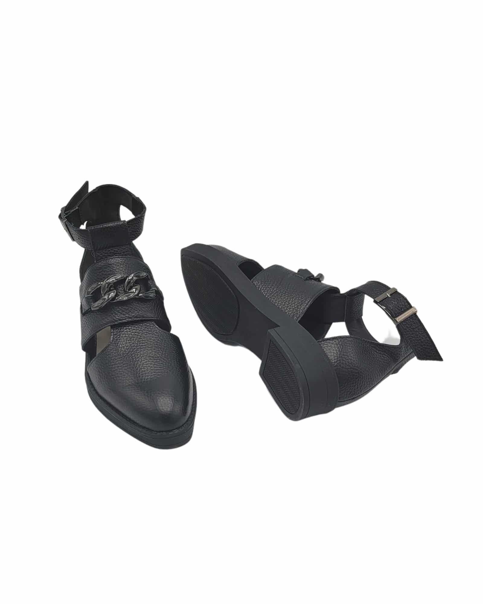 Pantofi trendy cu talpa joasa Ramina Black