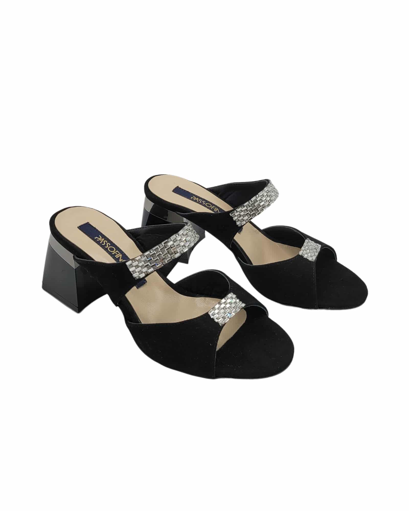 Papuc cu strasuri Urania Black
