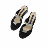 Papuc cu strasuri Urania Black