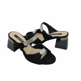Papuc cu strasuri Urania Black