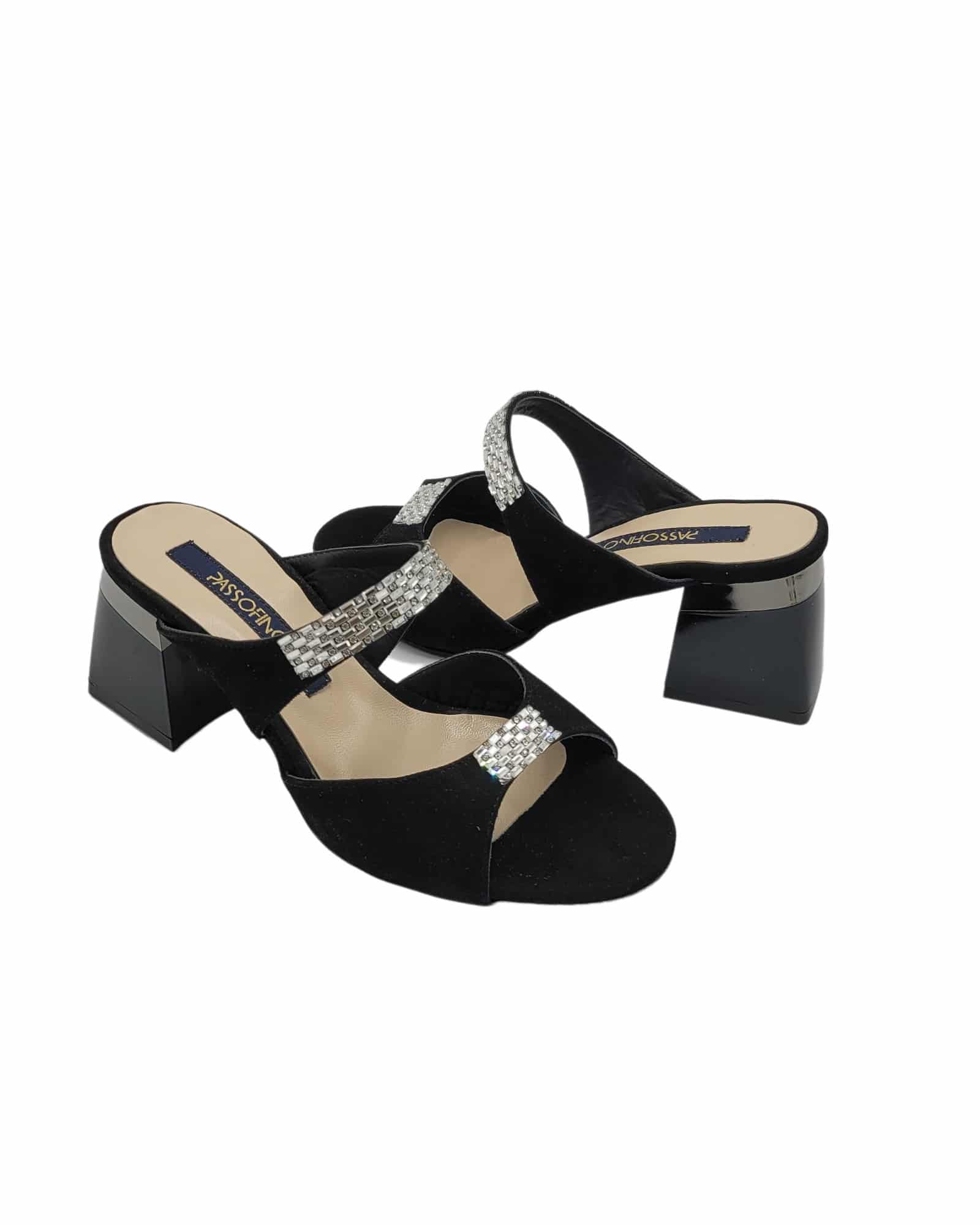 Papuc cu strasuri Urania Black