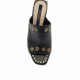 Papuci cu capse aurii Erato Black