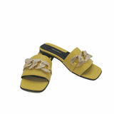 Papuci cu talpa joasa Annabel Yellow