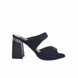 Papuci cu toc inalt si strasuri Orsay Black