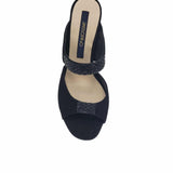 Papuci cu toc inalt si strasuri Orsay Black