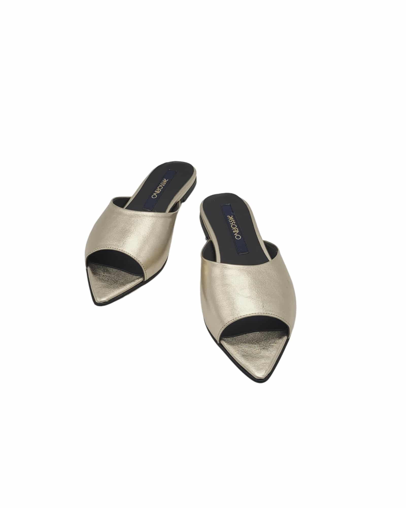 Papuci varf ascutit Eris Gold