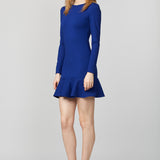 Rochie albastra cu volan