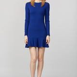 Rochie albastra cu volan