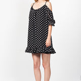 Rochie neagra cu buline