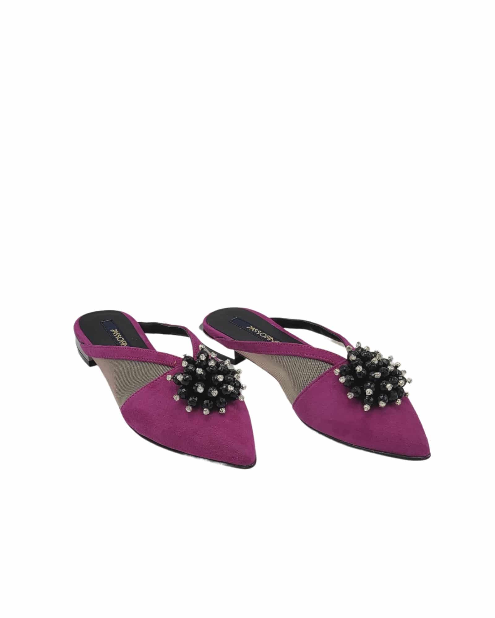 Saboti dama cu plasa Elisa Fuchsia