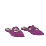 Saboti dama Glamour Fuchsia cu aplicatii