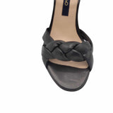 Sandale bareta impletita si staif Angela BlackLeather